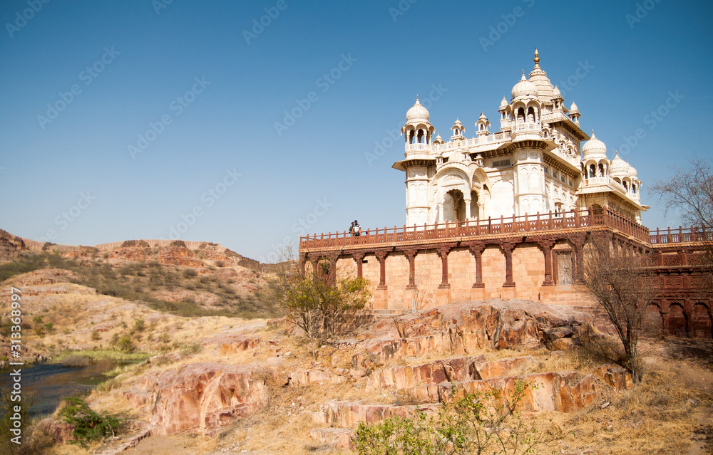 Jaswanth Thada mausoleum on sunset, Jodhpur, Rajasthan, India