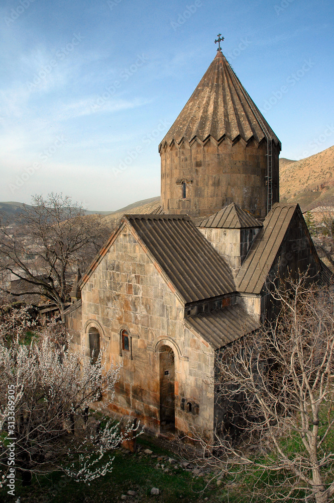 Surb Astvatsatsin church (build in 1031 by Prince Gregory Pakhlavuni). Bjni village, Kotayk Region, Armenia.