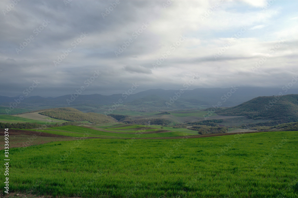 Landscape near by Amaras Monastery. Mountainous Karabakh.