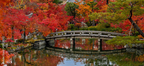 Eikando temple foliage in Kyoto  Japan.