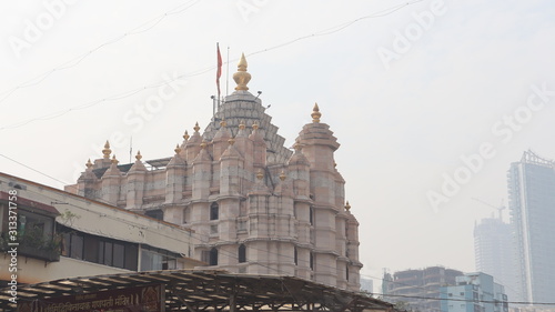 Mumbai, Maharastra/India- January 03 2020: Sacred shrine of hindus in Mumbai- Siddhivinayak temple.
