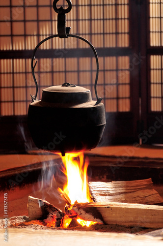 妻籠宿　脇本陣　囲炉裏