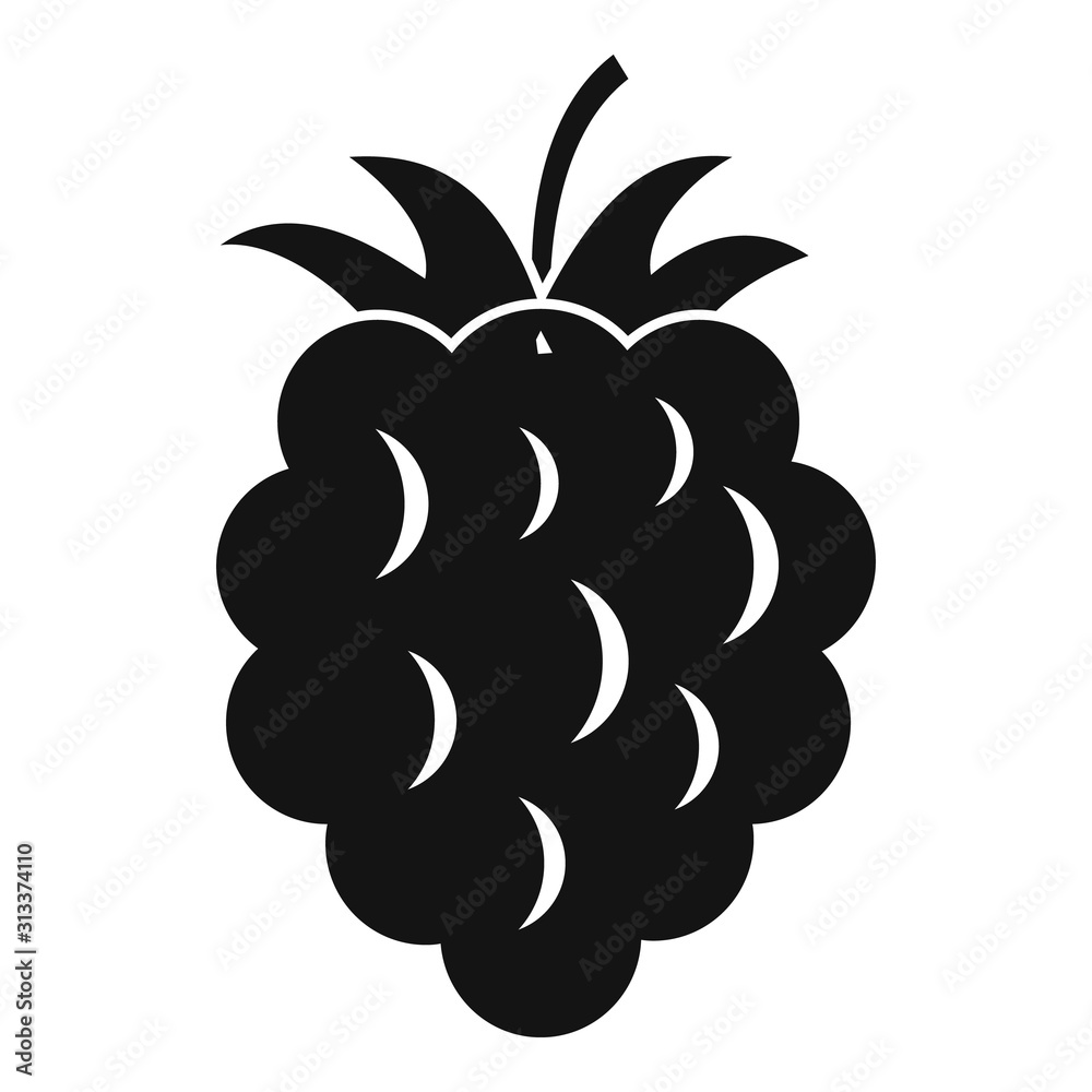 Raspberry food icon. Simple illustration of raspberry food vector icon for web design isolated on white background Raspberry food icon. Simple illustration of raspberry food vector icon for web design isolated on white background