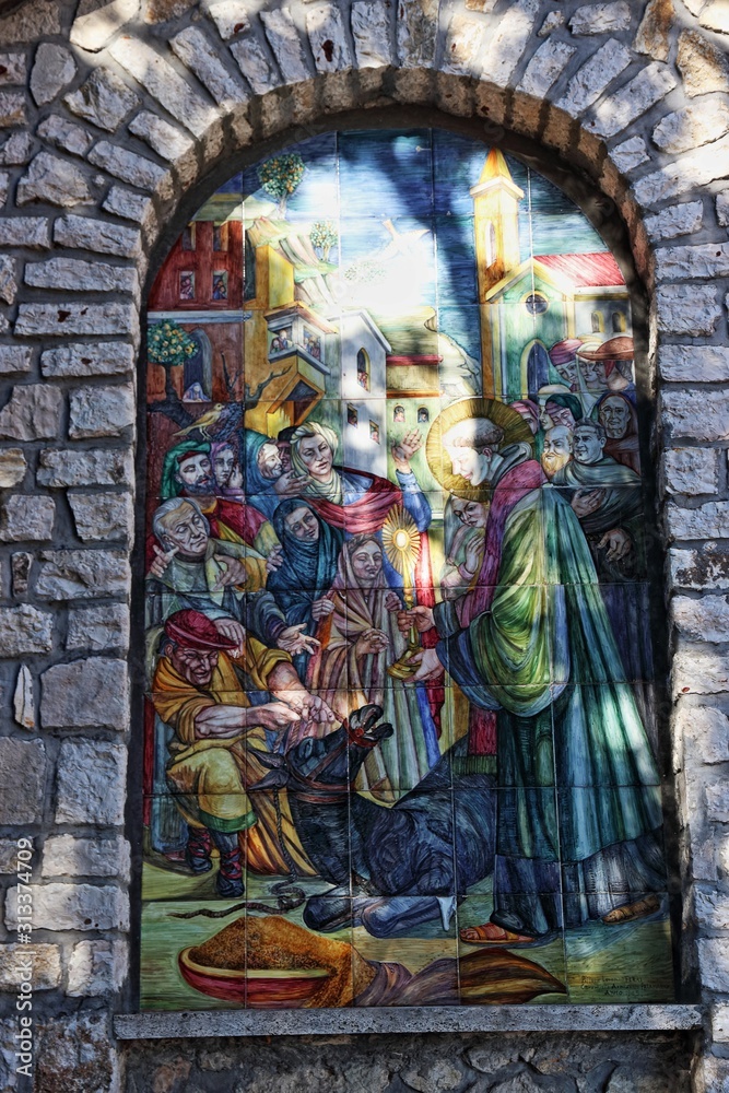 Obraz premium Il presepe di Poggio Bustone