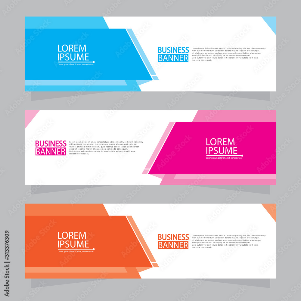 Vector abstract design web banner template. Web Design Elements - Header Design. Abstract geometric web banner template on grey background.Modern banner. W Vector abstract design web banner template. Web Design Elements - Header Design. Abstract geometric web banner template on grey background.Modern banner. W