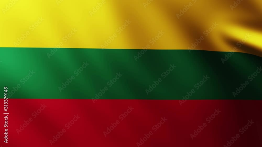 Large Lithuanian Flag fullscreen background fluttering in the wind Large Lithuanian Flag fullscreen background fluttering in the wind
