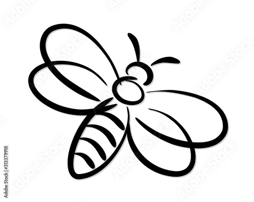 Symbol of a wild stylized bee.