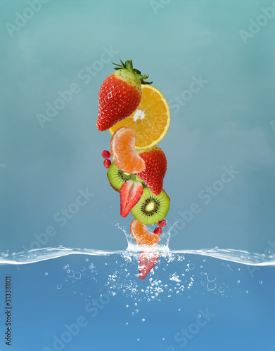 Fresh fruit splash