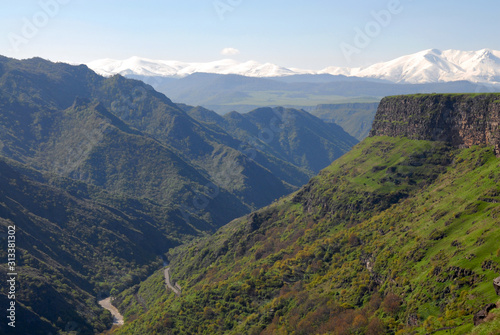 Debed River Gorge. View from Adzun village. Lori Region  Armenia.