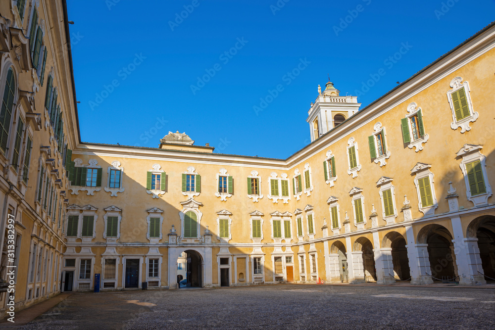 PARMA, ITALY - APRIL 18, 2018: The palace Palazzo Ducale in La Reggia di Colorno.