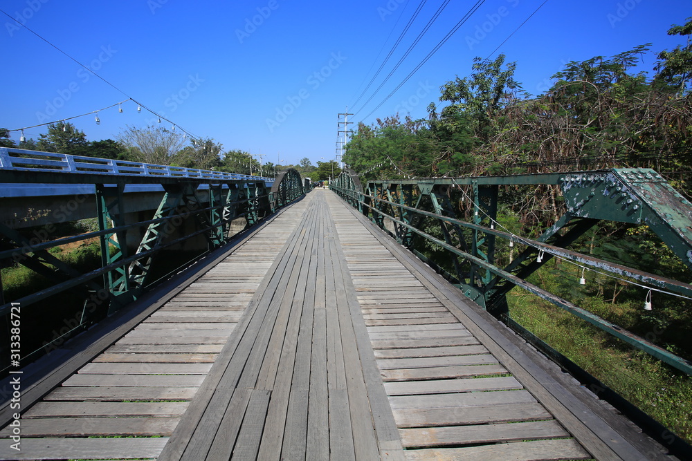 Tha Pai Memorial Bridge historical landmark in Pai