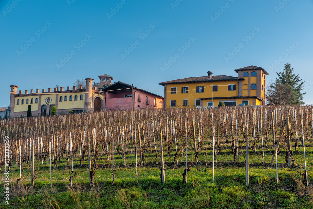 Obraz premium Neive e Barbaresco, incantevoli paesi sulle colline delle Langhe