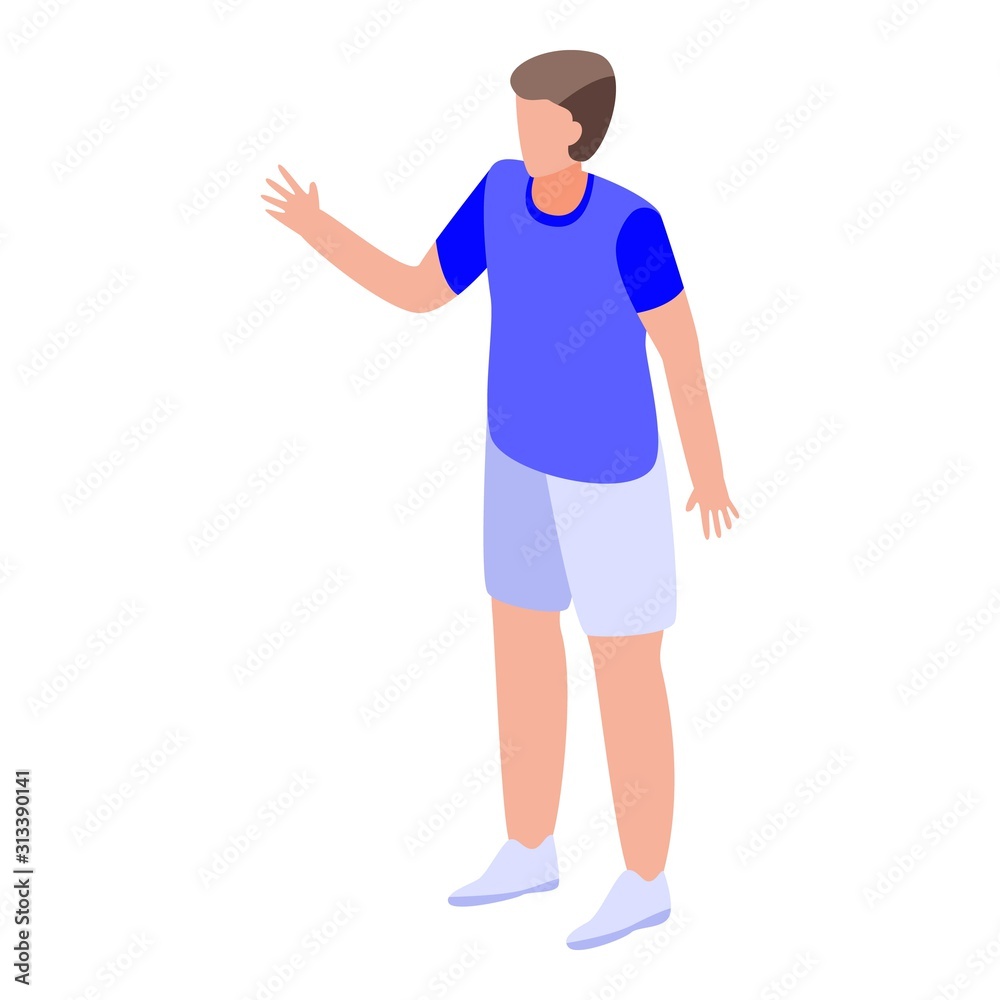 Father ready for travel icon. Isometric of father ready for travel vector icon for web design isolated on white background Father ready for travel icon. Isometric of father ready for travel vector icon for web design isolated on white background