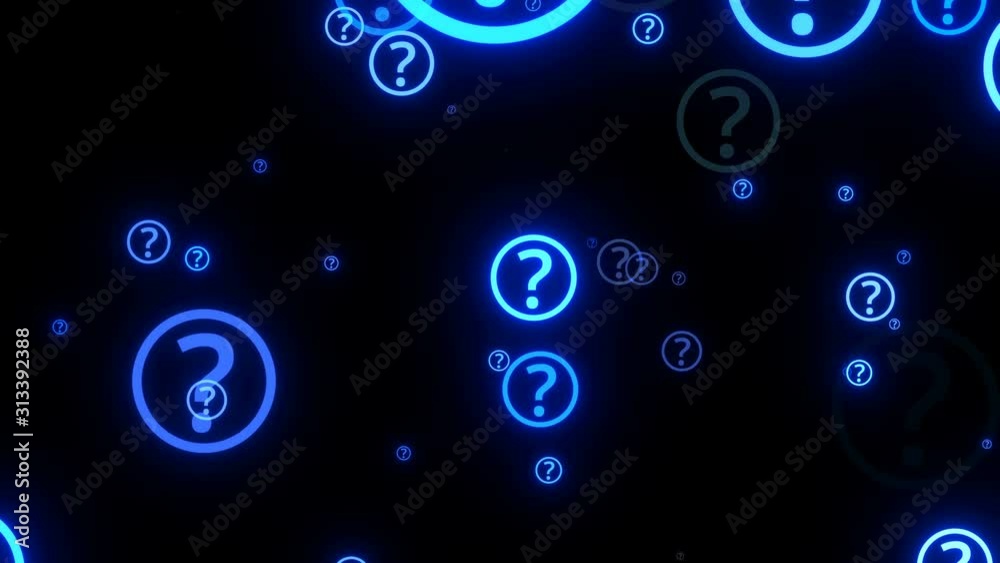 flying question marks asking answers