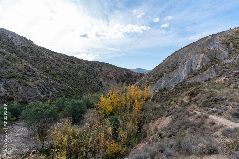 Fototapeta premium Bernal peak area in Yator (Spain)