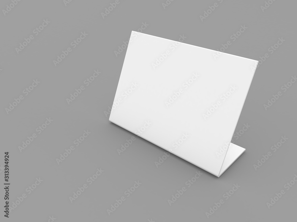 Desktop advertising banner on a gray background. 3d render illustration. Desktop advertising banner on a gray background. 3d render illustration.