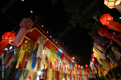 Chiang mai sunday night market, paper lantern