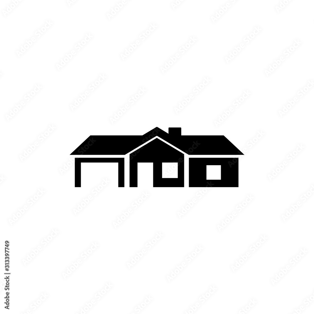 House icon, logo isolated on white background House icon, logo isolated on white background
