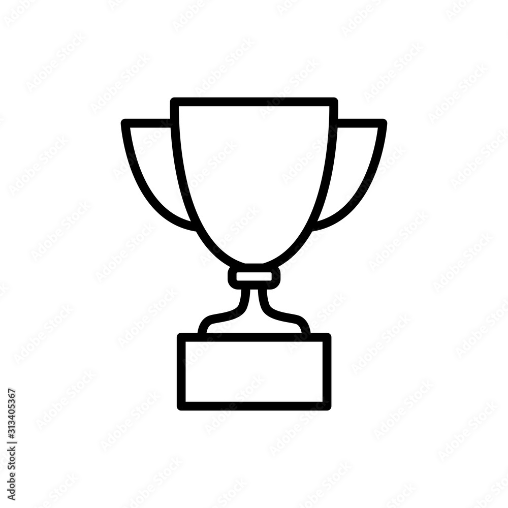 Trophy icon vector simple design Trophy icon vector simple design