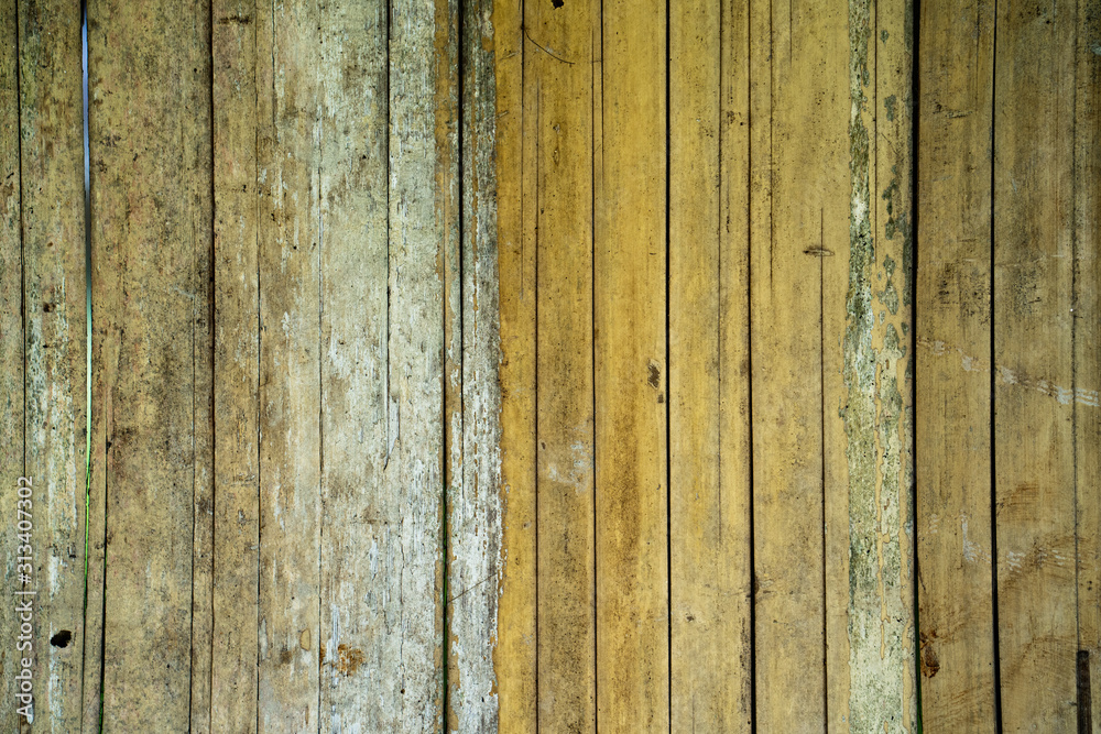 Old bamboo stick wall background. Old bamboo stick wall background.