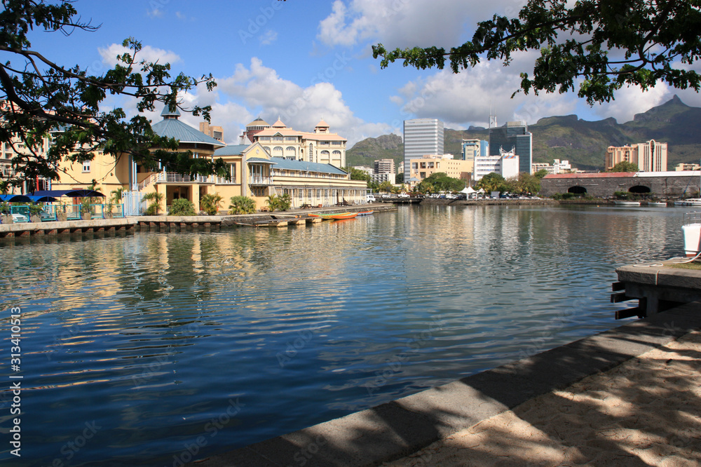 Urban skyline of Port Louis, Mauritius Urban skyline of Port Louis, Mauritius