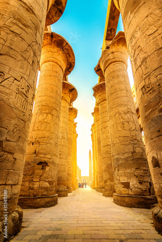 Canvastavla Luxor Temple Ruins
