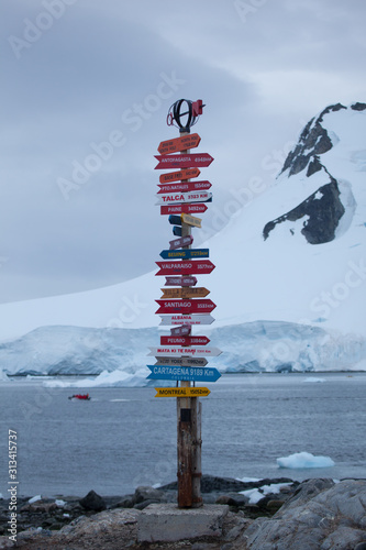 Signpost in Antarctica tells just how isolated the traveler truly is