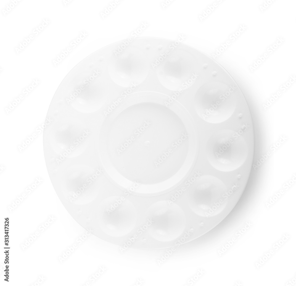 Watercolor tray isolated on white background Watercolor tray isolated on white background