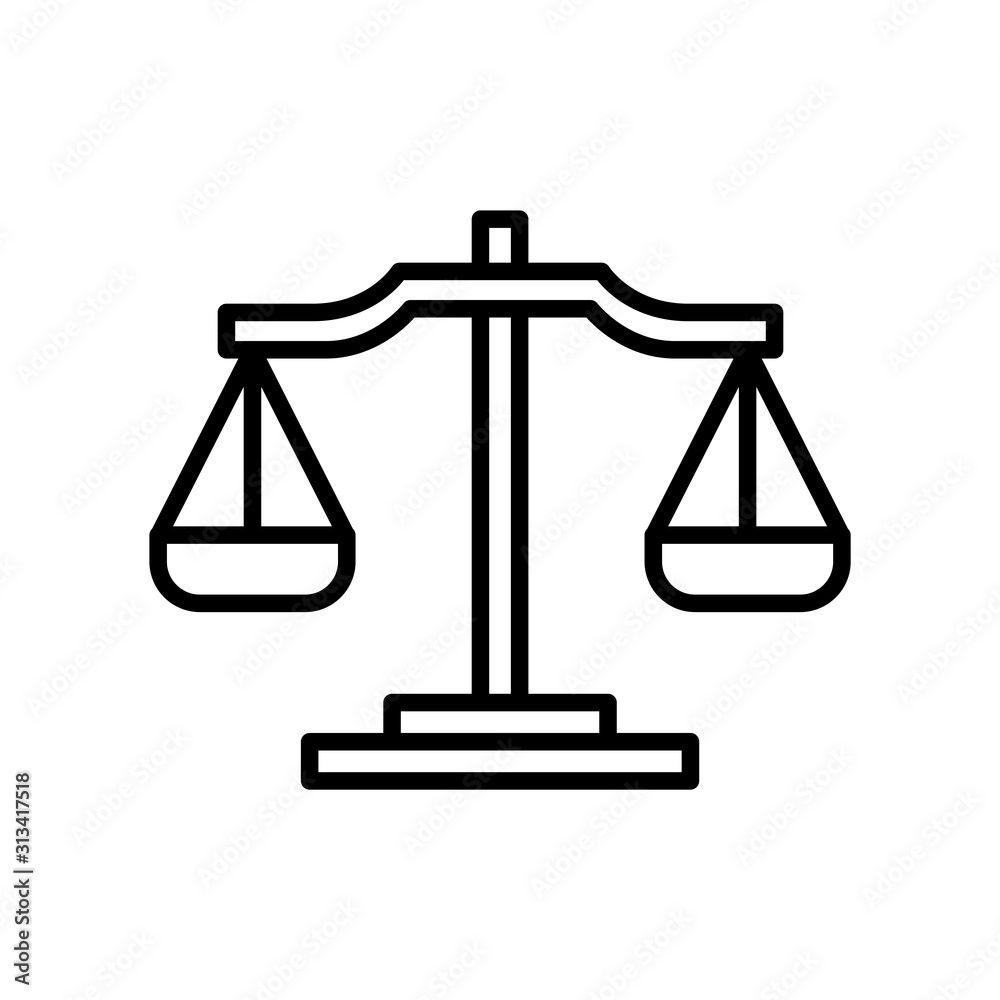 Balance icon vector simple design Balance icon vector simple design