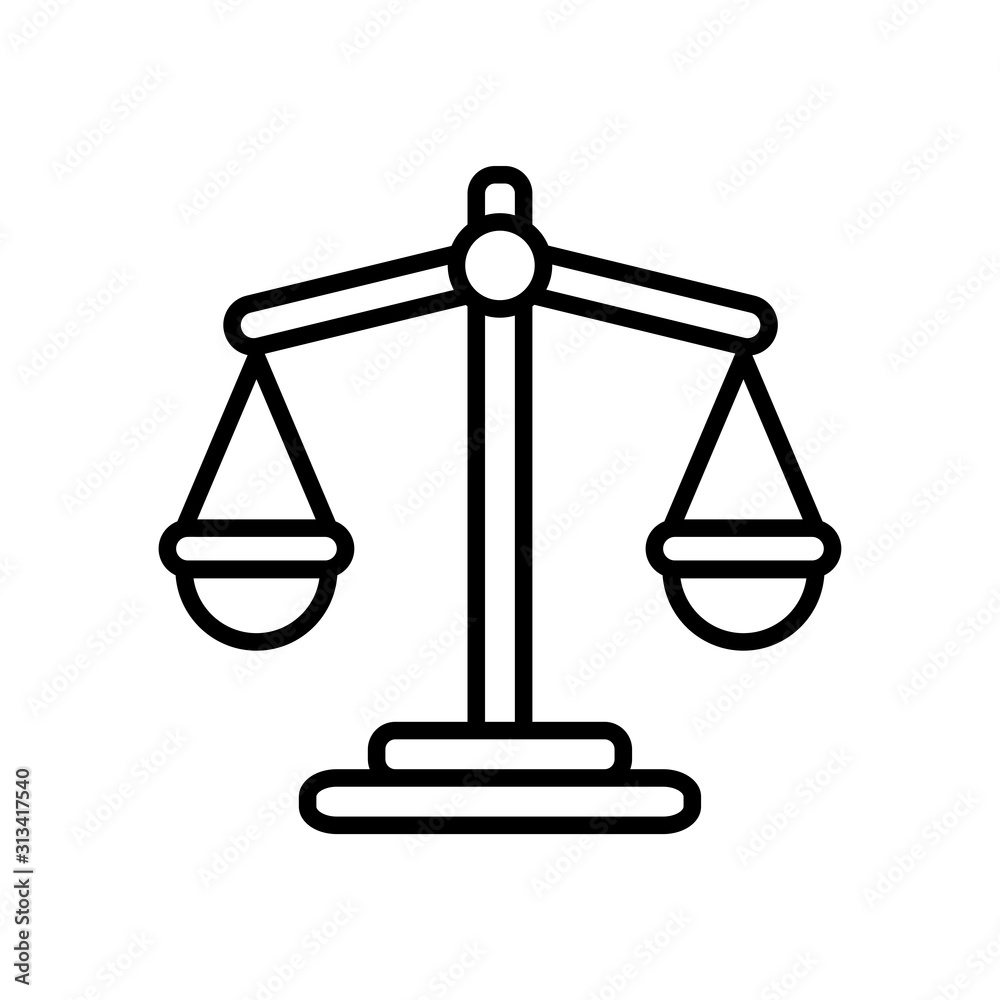 Balance icon vector simple design Balance icon vector simple design