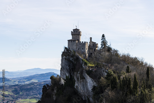 Cesta or De La Fratta tower in San Marino on the highest of Monte Titano's summits, the Second tower in San Marino - Image