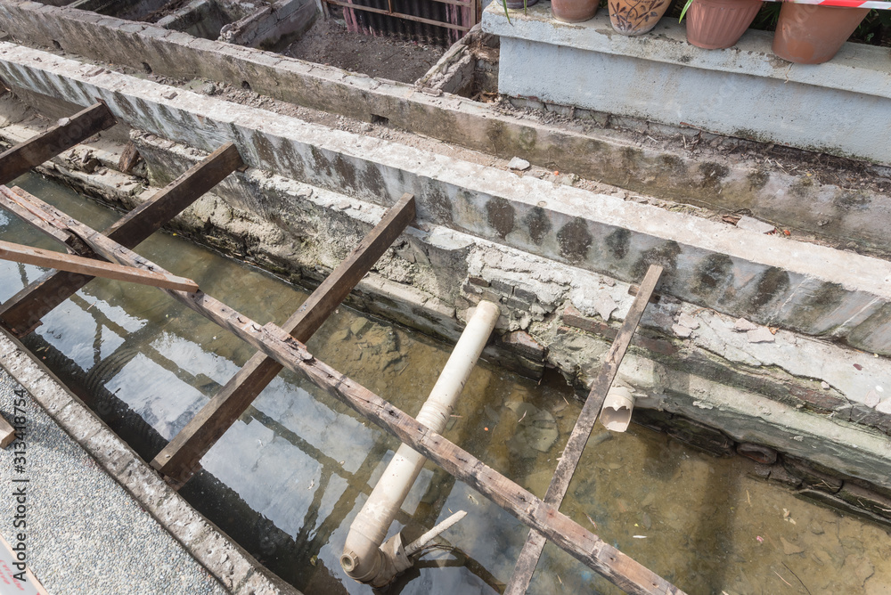 Remodel of boardwalk with under deck drainage along Melaka River in Malaysia Remodel of boardwalk with under deck drainage along Melaka River in Malaysia