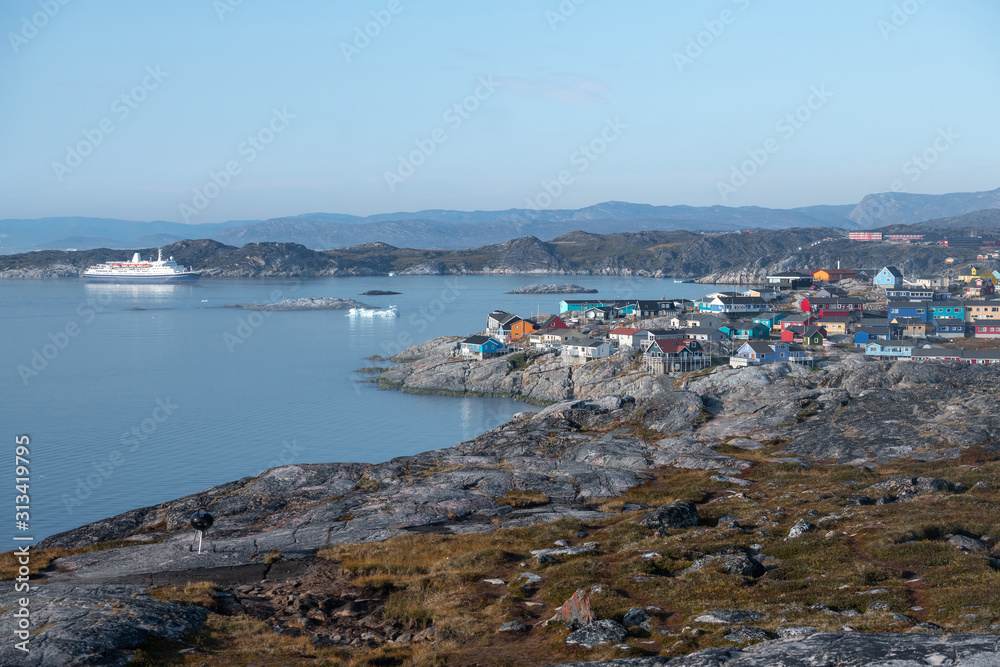 Beautiful Ilulissat city in Greenland
