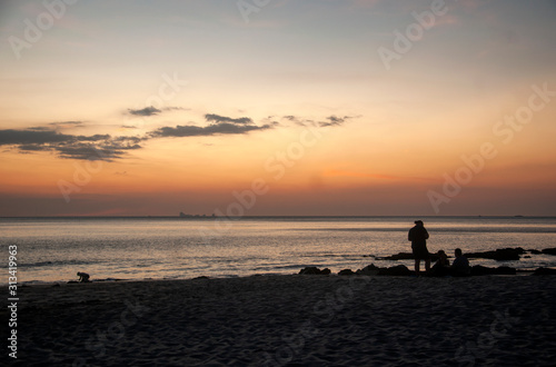 Beach at Koh Lanta, Thailand after the sunset