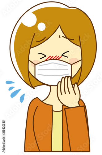 Hay fever woman