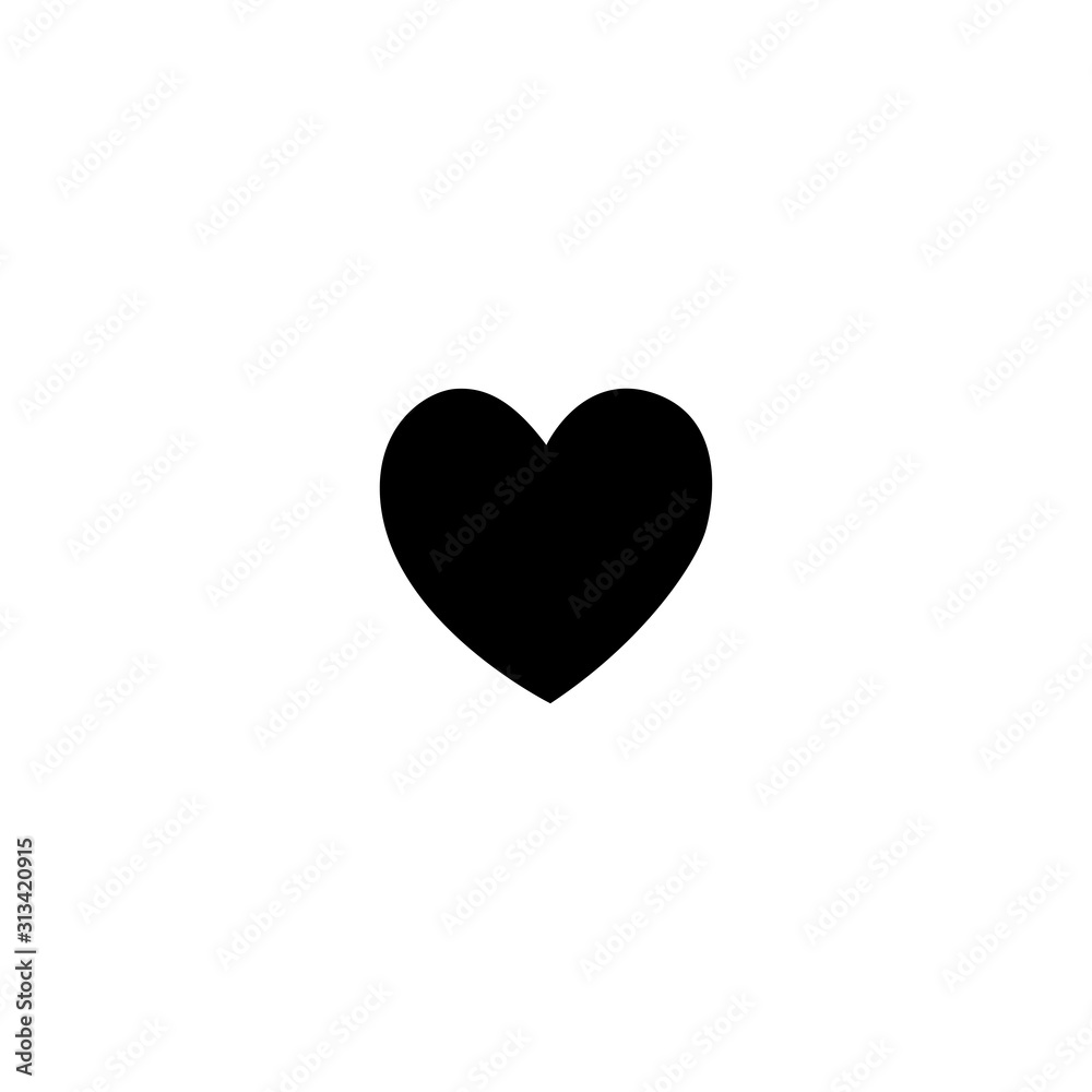 Heart icon. Social media like button. Logo design  element