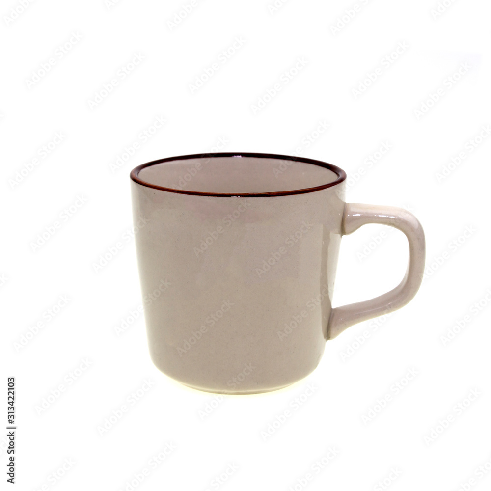 Obraz premium ceramics mug isolated on white background