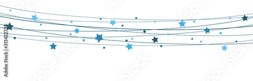stars on strings background for christmas time