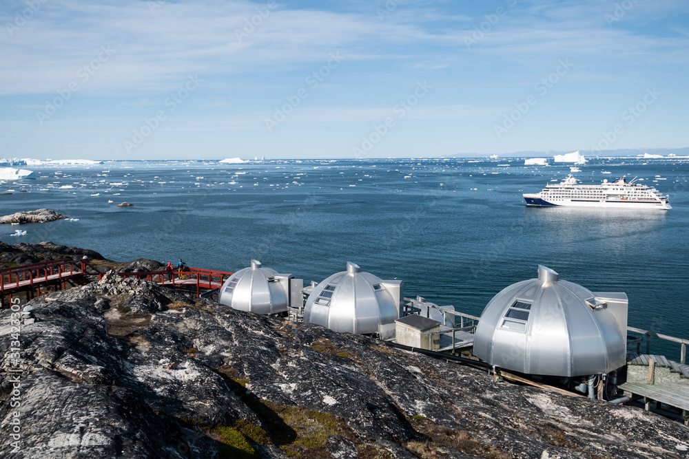 Beautiful Ilulissat city in Greenland Beautiful Ilulissat city in Greenland