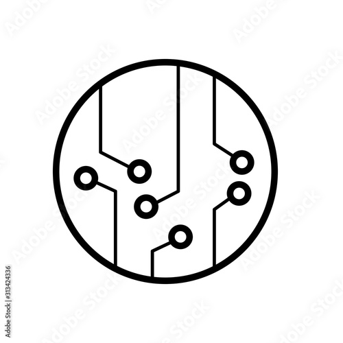 Circuit Board icon vector simple design