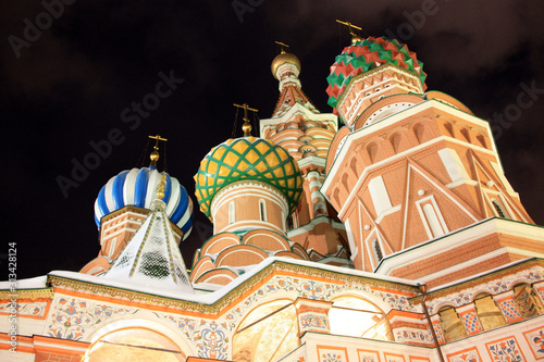 Saint Basil's Cathedral on the Red Square next to the Moscow Kremlin, Russia