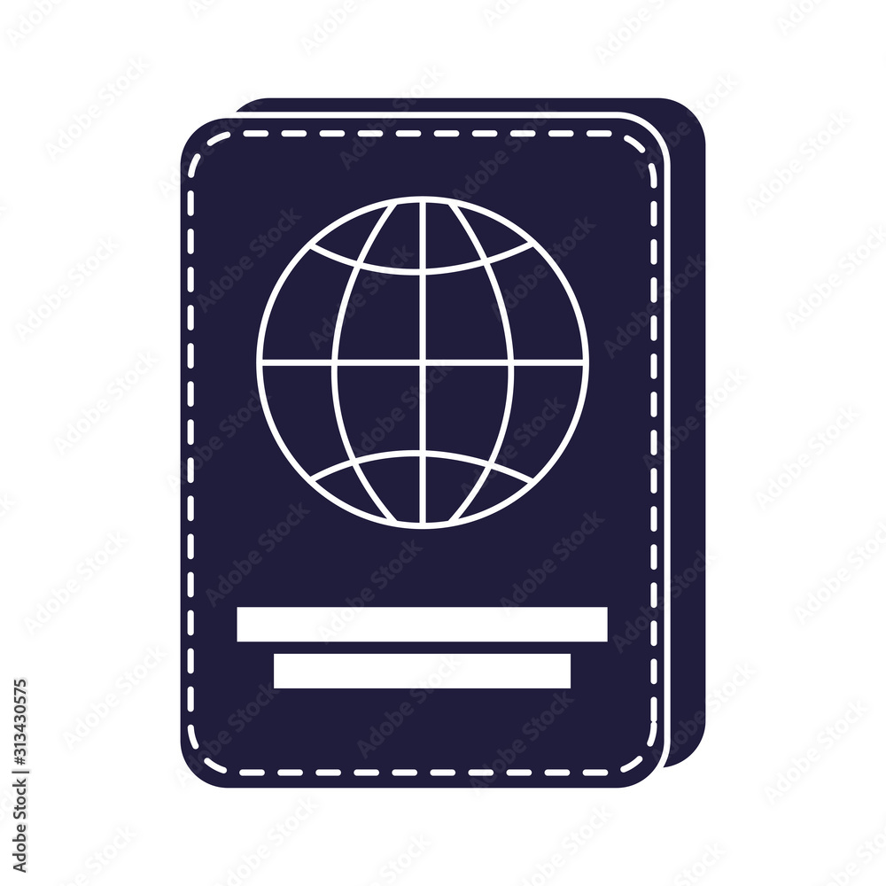passport document id isolated icon passport document id isolated icon