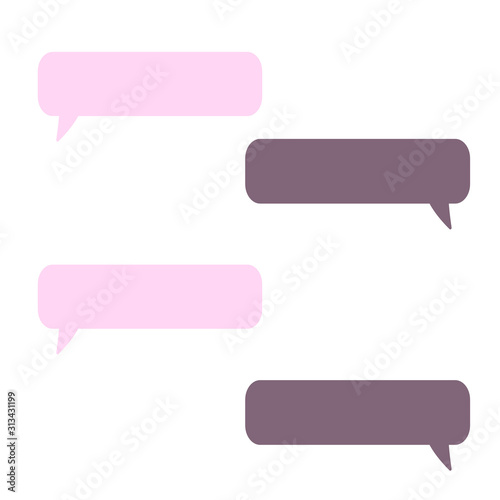 Wallpaper Mural vector phone chat. sms and message bubbles Torontodigital.ca