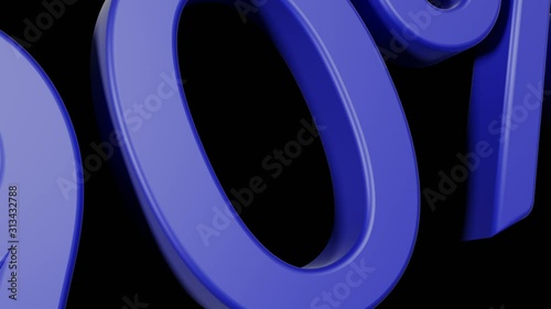 90 percent off text/word/letter/stamp run into with alpha channel