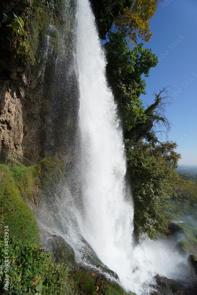 Detail of the famous waterfalls in Edessa