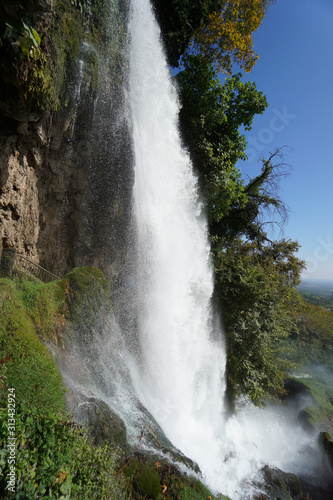 Detail of the famous waterfalls in Edessa