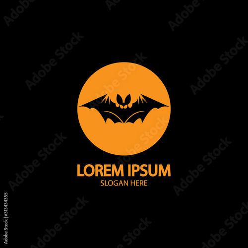 bat vector icon logo template © Sunar