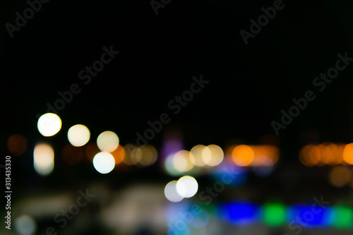 abstract blurred background - city night lights © Evgeny