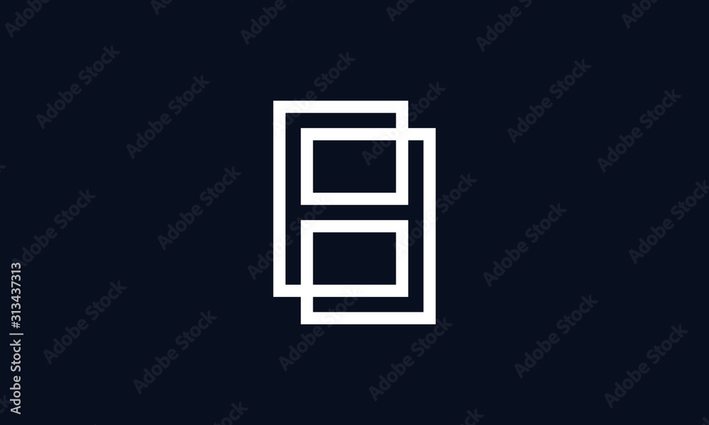 Minimalist line art block FF logo. This logo icon incorporate with F and F in the creative way.