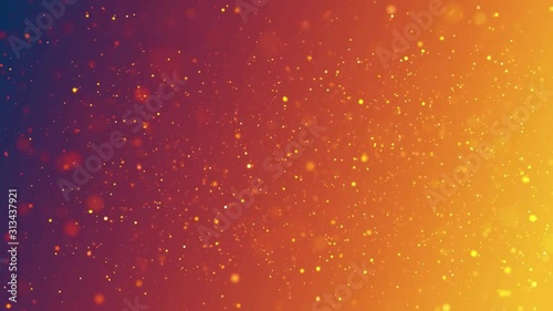 Beautiful orange and golden bokeh abstract.
